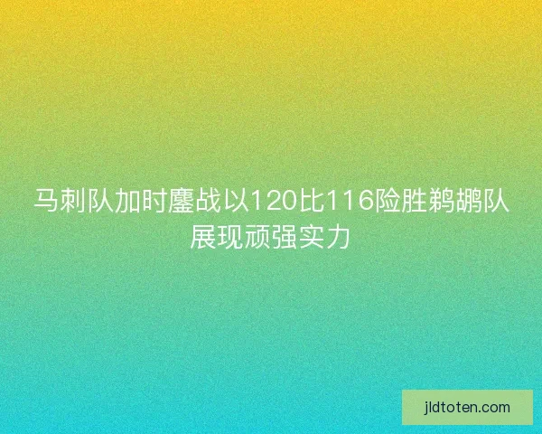 马刺队加时鏖战以120比116险胜鹈鹕队展现顽强实力 马刺队加时鏖战以120比116险胜鹈鹕队展现顽强实力